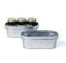 8  oval small tub galvanized by877 1 wholesale metal containers tubs