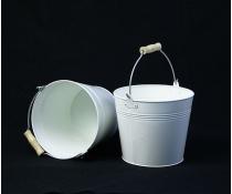 85  metal pail white wood distressed zby09 1wwd wholesale