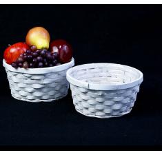 8  bamboo bowl white bo738 1w handles bowls trays