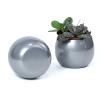 solid iron bubble bowl silver finish by203 1 wholesale metal containers