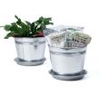 8  tin pot saucer galvanized by208 1 wholesale covers