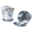 8  tin pot saucer galvanized by208 1 wholesale covers