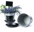 8  tin pot saucer vintage finish chalkboard by208 1vinch wholesale
