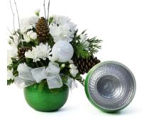 hammered solid iron bubble bowl green by203 1gr wholesale metal containers