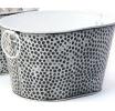 10  hammered tub antique white black dots by27 1aw wholesale metal