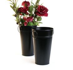 french market bucket black by883 1blk wholesale metal containers