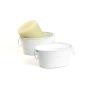 4  mini galvanized oval bowl white by874 1w wholesale metal containers