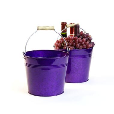 85  metal pail translucent purple by09 1tprp wholesale containers pails