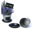 tin pot saucer vintage finish chalkboard by204 1vinch wholesale metal
