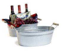 galvanized oval tub 13  by13 1 wholesale metal containers tubs 13