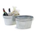 14  oval deep tub galvanized by24 1 wholesale metal containers