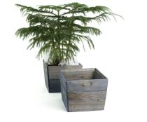 sq top wooden planter farmhouse blue pd480 1 handles bowls
