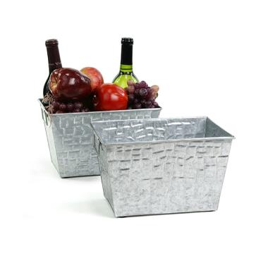tin window box tray acid wash finish ty71 1 wholesale metal containers