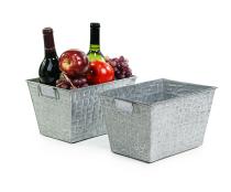 tin window box tray acid wash finish ty71 1 wholesale metal containers
