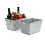 tin window box tray acid wash finish ty71 1 wholesale metal containers