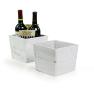 wood square pot deep white pd475 1w handles bowls trays