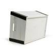 large rect wooden crate white wash black td479 1w handles