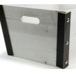 large rect wooden crate white wash black td479 1w handles