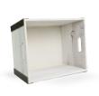 large rect wooden crate white wash black td479 1w handles