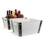 rect wooden crate white wash black medium td478 1w handles