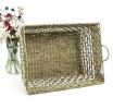 x large woven natural seagrass twine basket tp193 1 handles bowls
