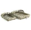 woodchip wall basket decor grey wash s2 wd340 2 wholesale baskets