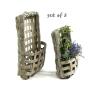 woodchip wall basket decor grey wash s2 wd340 2 wholesale baskets