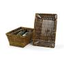12 inch stained bamboo rectangle tray to717 1s handles bowls