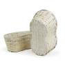 large bamboo peanut shape white wash tray bo418 1w handles