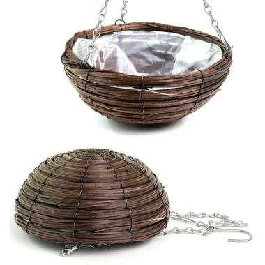 woodchip strip hanging basket stained hd34 1s wholesale wall baskets
