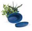 975  oval biodegradable tray blue pe05 1b handles bowls