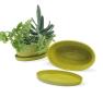 975  oval biodegradable tray yellow pe05 1y handles bowls