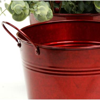 65  tin pot translucent red by08 1tr wholesale metal containers pails pots