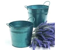 65  tin pot translucent teal by08 1ttl wholesale metal containers pails pots