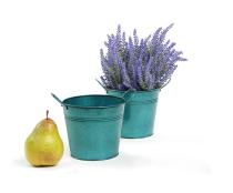 5  tin pot translucent teal by03 1ttl wholesale metal containers pails