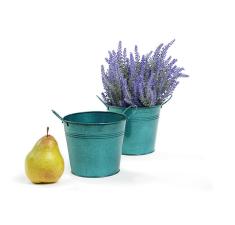 5  tin pot translucent teal by03 1ttl wholesale metal containers pails