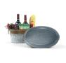 oval tub galvanized ribbedrust finish by83 1rst wholesale metal containers tubs