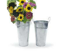 french bucket galvanized by883 1 wholesale metal containers market buckets 6