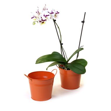 65  tin pot tangerine by08 1or wholesale metal containers pails pots medium