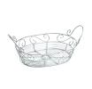 wire oval bowl silver finish by881 1 wholesale containers