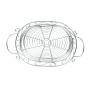 wire oval bowl silver finish by881 1 wholesale containers