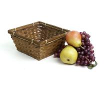 8 inch stained bamboo square tray to708 1s handles bowls