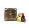 8 inch stained bamboo square tray to708 1s handles bowls