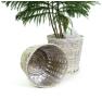 rattan pot cover 8  white wash pr08 1w wholesale