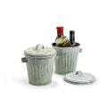 6  tin trash vintage finish by55 1vin wholesale metal containers novelty