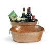 15  oval tub copper finish by95 1cp wholesale metal containers tubs