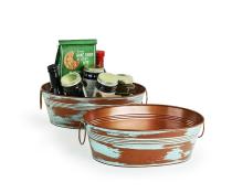 oval copper verdigris tub by878 1ver wholesale metal containers tubs 13