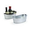 10  galvanized oval boat shape bowl by98 1 wholesale metal containers