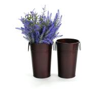 55  french bucket burgundy by885 1bdy wholesale metal containers market buckets