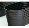 12  tin oval tub brown rust finish by12 1rst wholesale metal containers